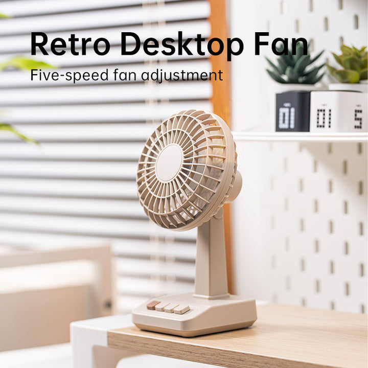 Unisex Compact Battery-Powered Desk Fan Kalsten