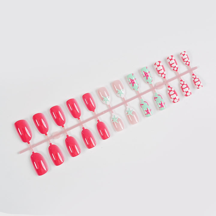 Premium Decorative Press-On Nail Art Set