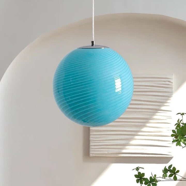 Modern Sleek Globe Pendant Light