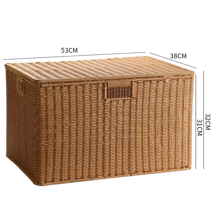 Unisex Multifunctional Storage Box made of natural wicker Kalsten