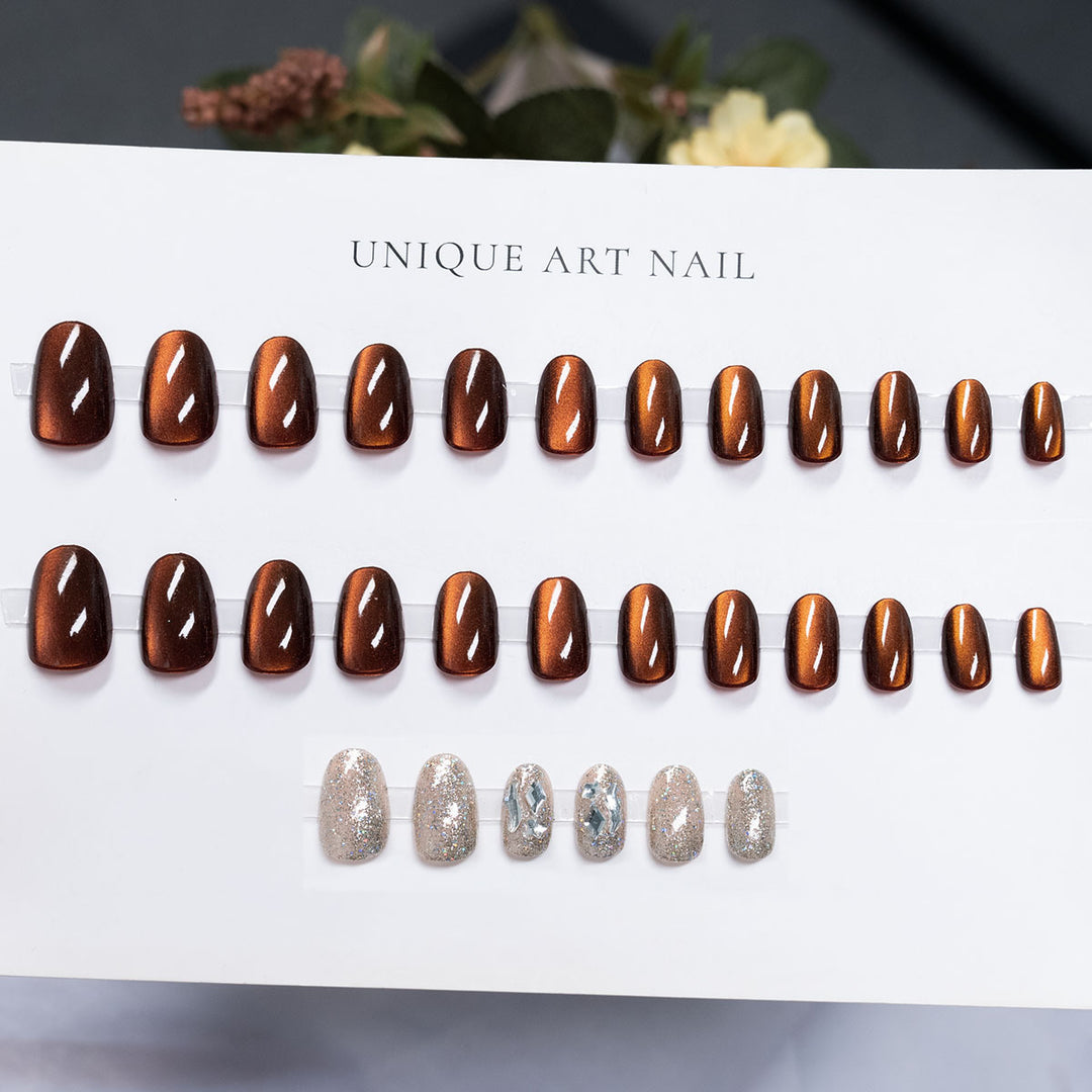 High Shine Press-On Nail Art