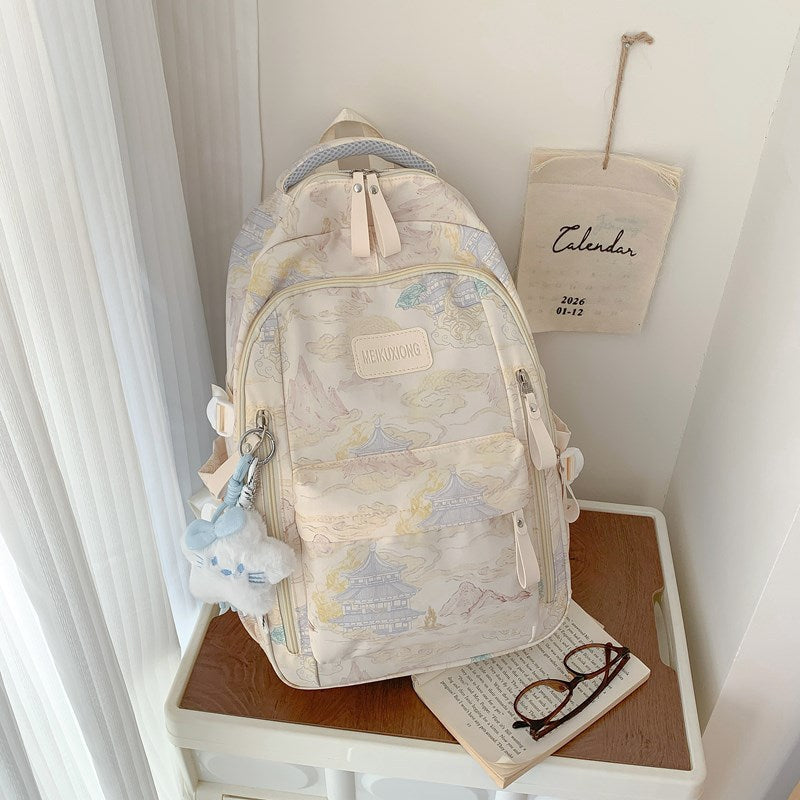 Stylish Illustrated Backpack Kalsten