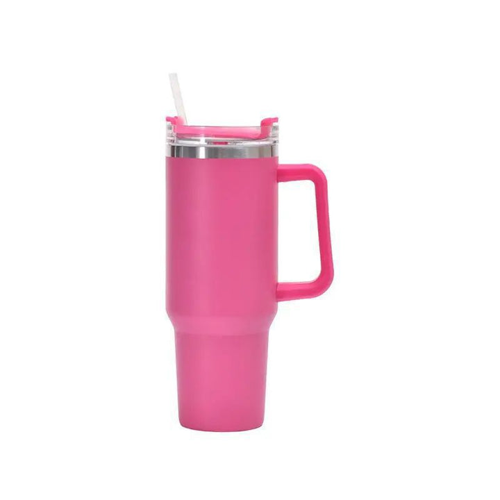 Women's Insulated Drinking Cup with Handle and Straw Kalsten