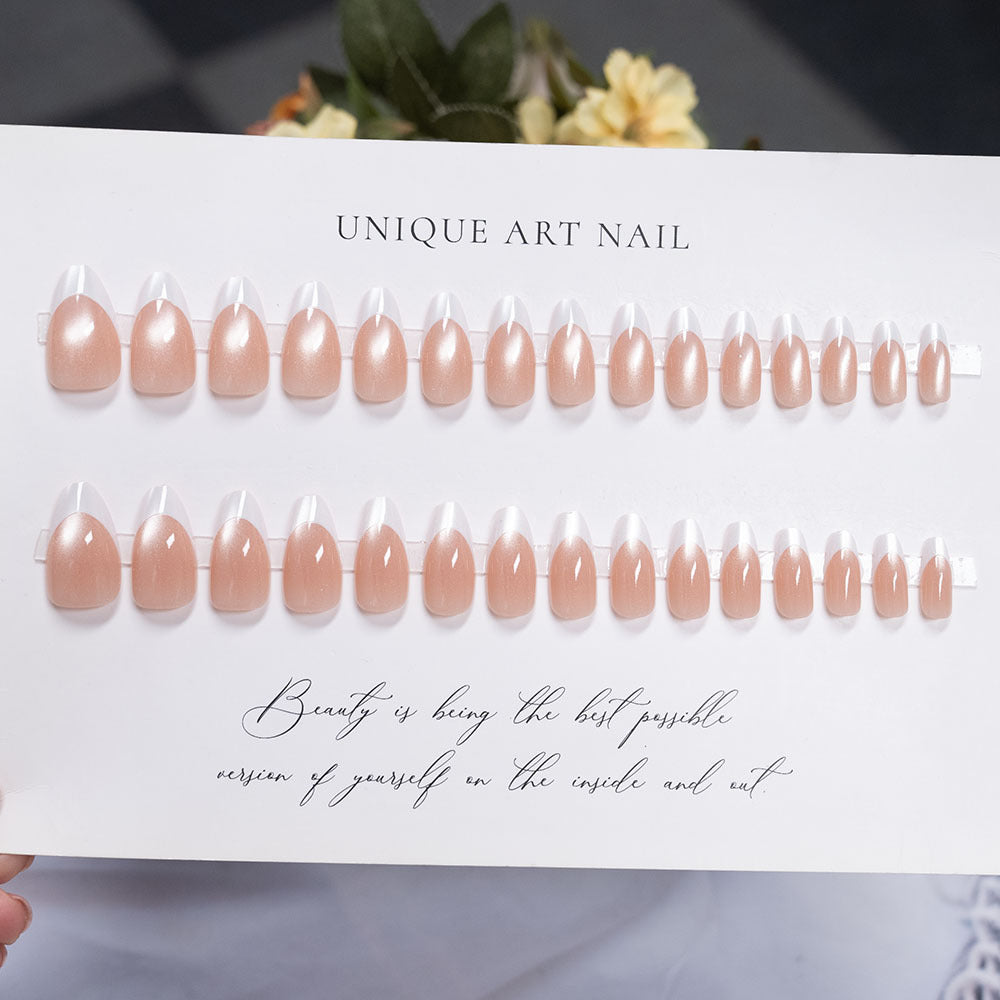 Versatile Press-On Nail Set with Unique Art Designs