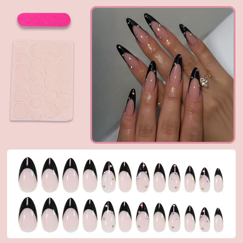Artificial nail set with elegant tips and glamorous decorations Kalsten