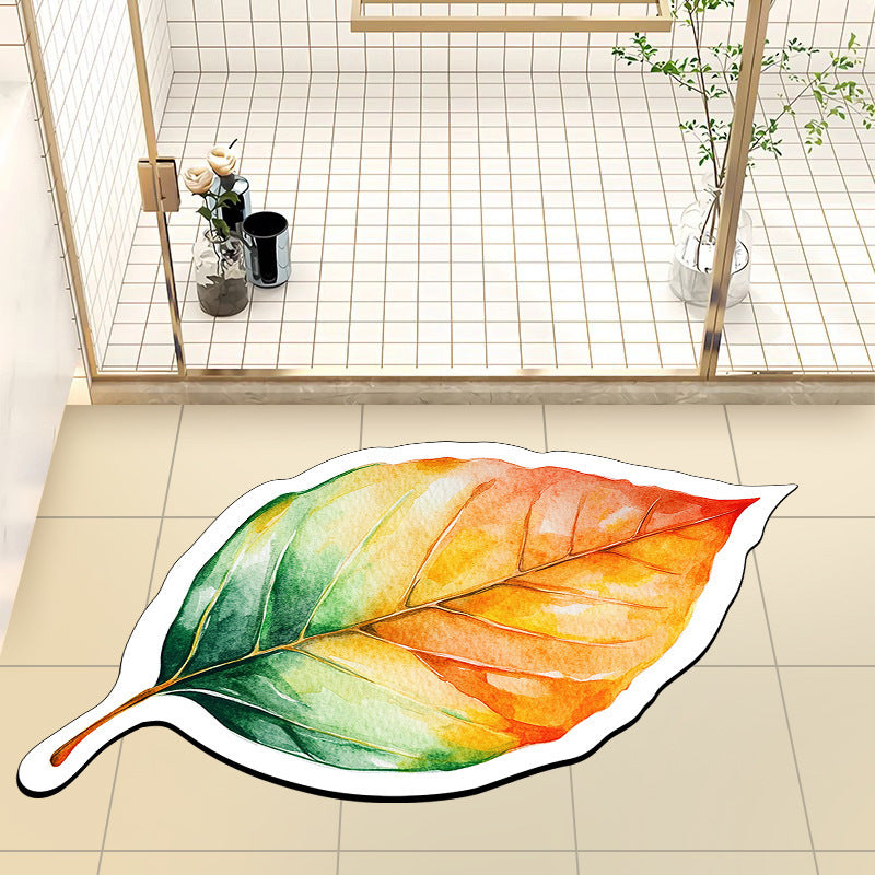 Leaf-Shaped Area Rug
