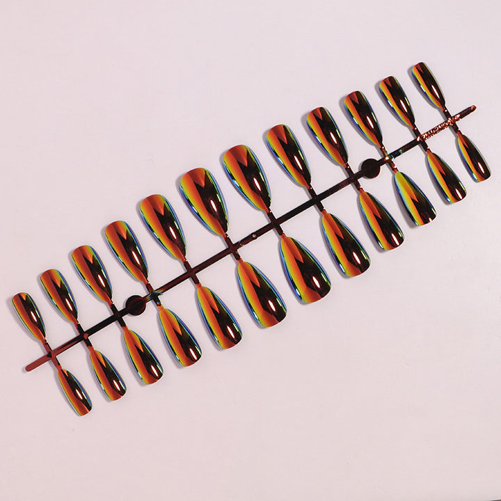 Shimmery Stiletto Press-On Nail Art Kalsten