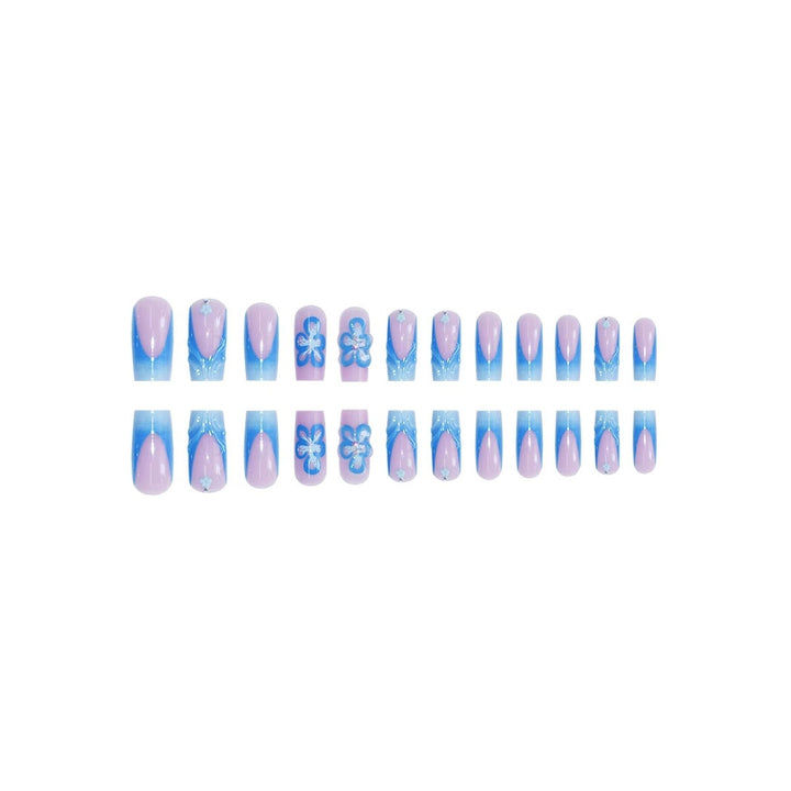 Artistic Floral Acrylic Press-On Nails Kalsten