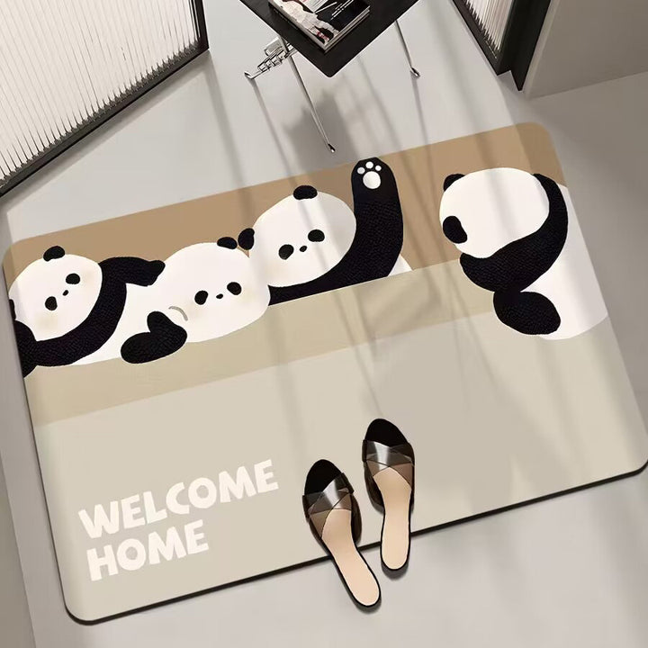 Cartoon-Themed Bath Mat