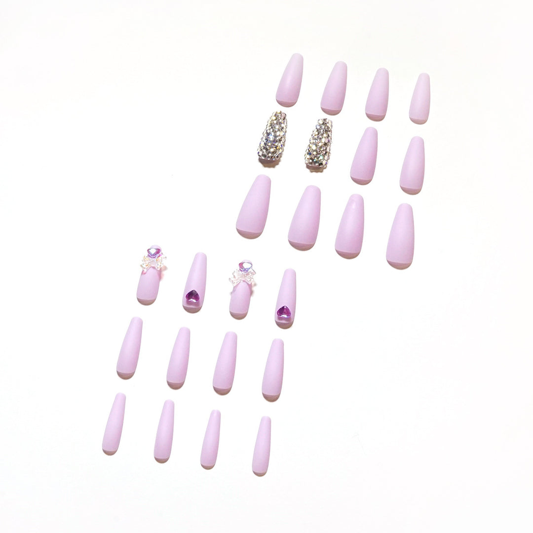Artistic Stiletto Nails with Glitter and Flower Decorations Kalsten