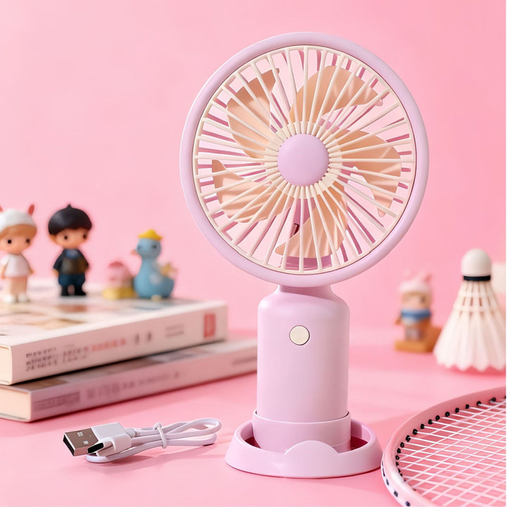 Women's portable USB table fan with powerful battery technology and flexible design Kalsten