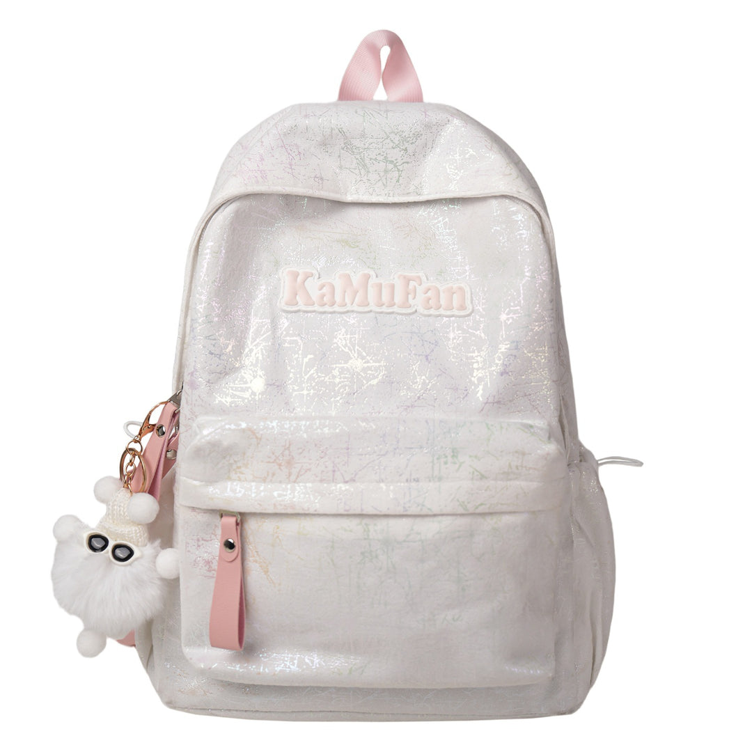 Trendy Casual Backpack with Keychain Kalsten