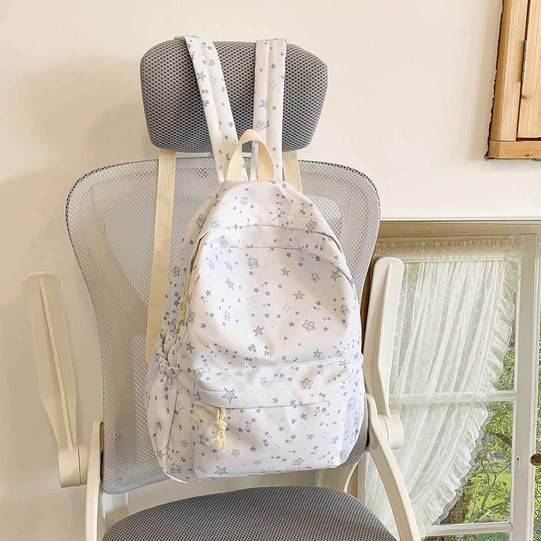 Star-Patterned Canvas Backpack Kalsten