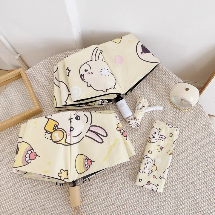Women's Folding Umbrella with Playful Animal Design Kalsten