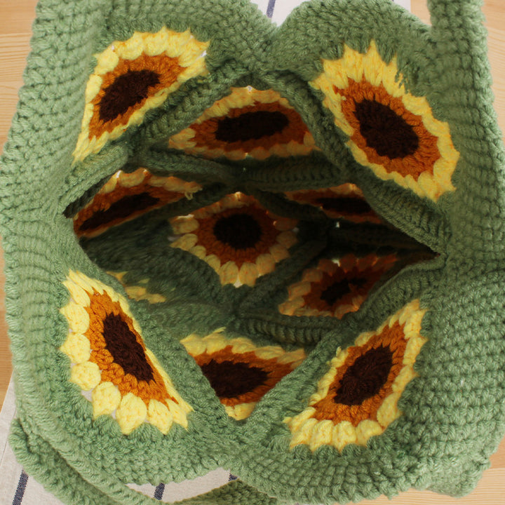 Handbag with Floral Crochet Patterns Kalsten