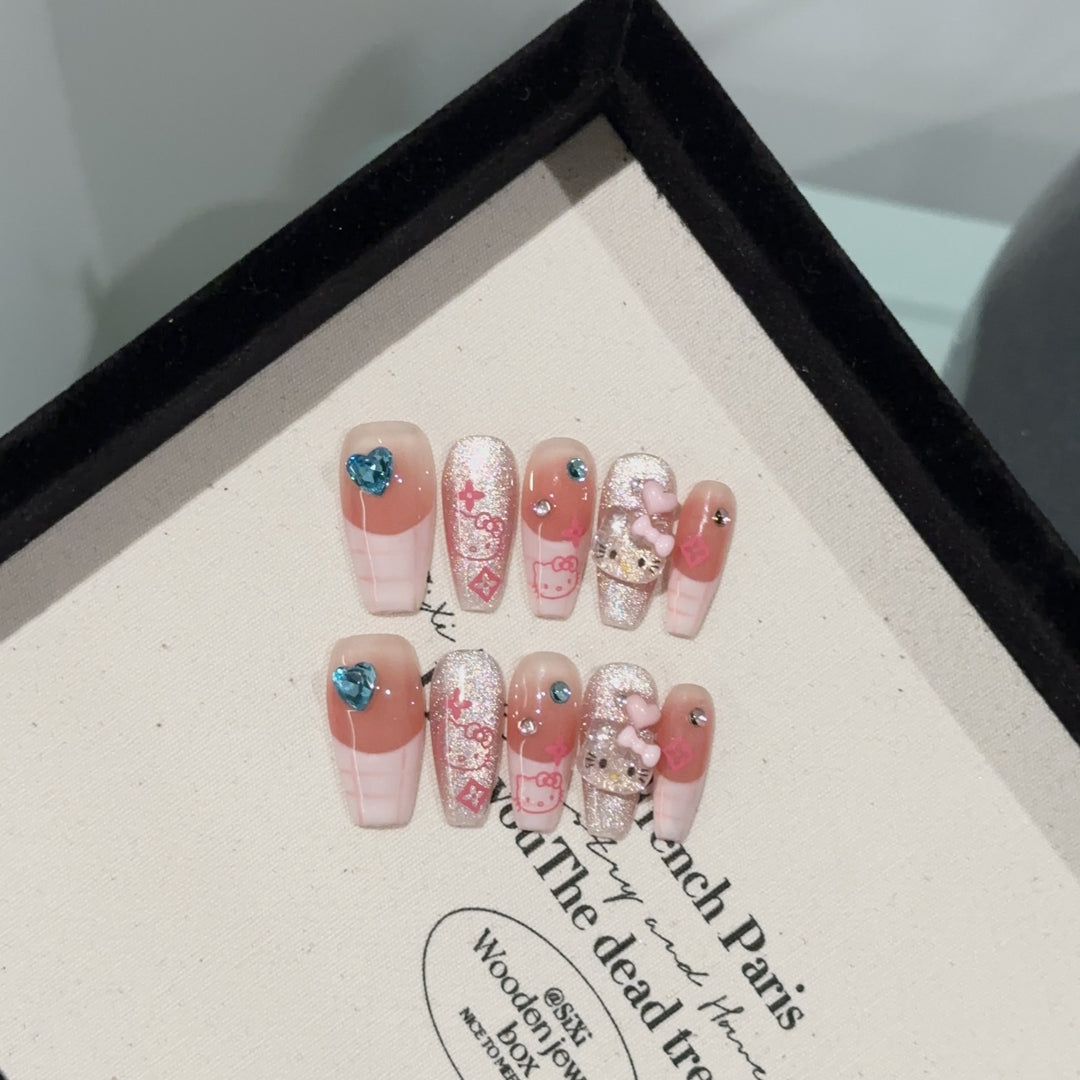 Playful Themed Press-On Nail Set