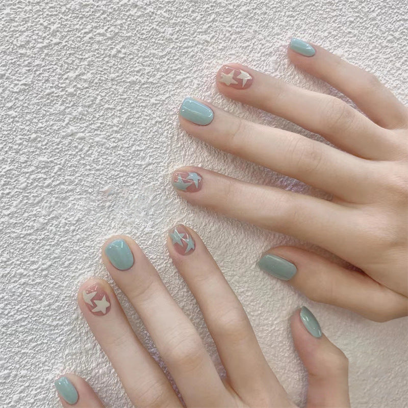 Artistic Star Pattern Nail Art