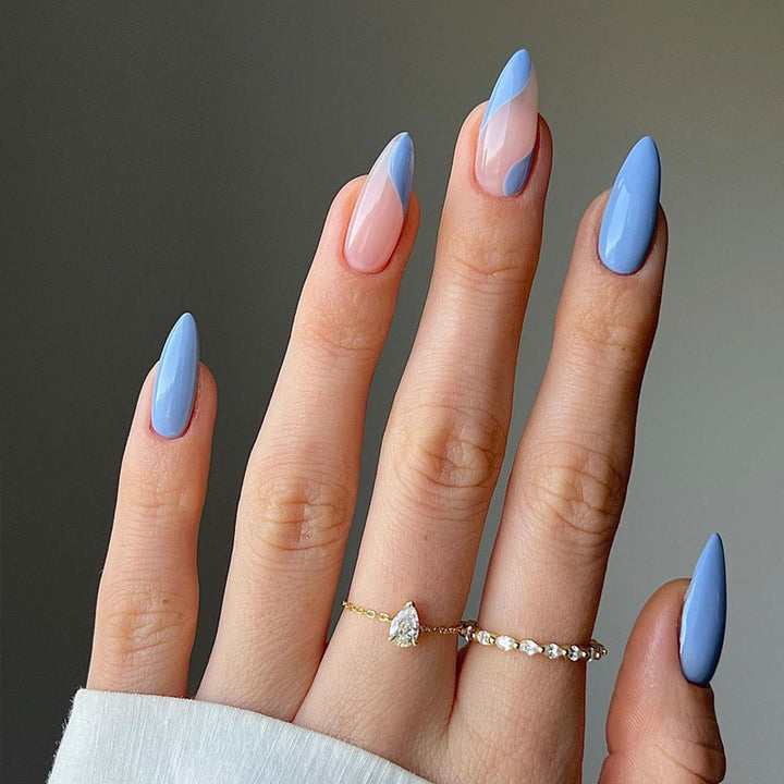 Glamorous Glittery Stiletto Press-On Nails Kalsten
