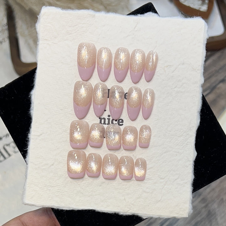 Dreamy Glittery Press-On Nail Set Kalsten