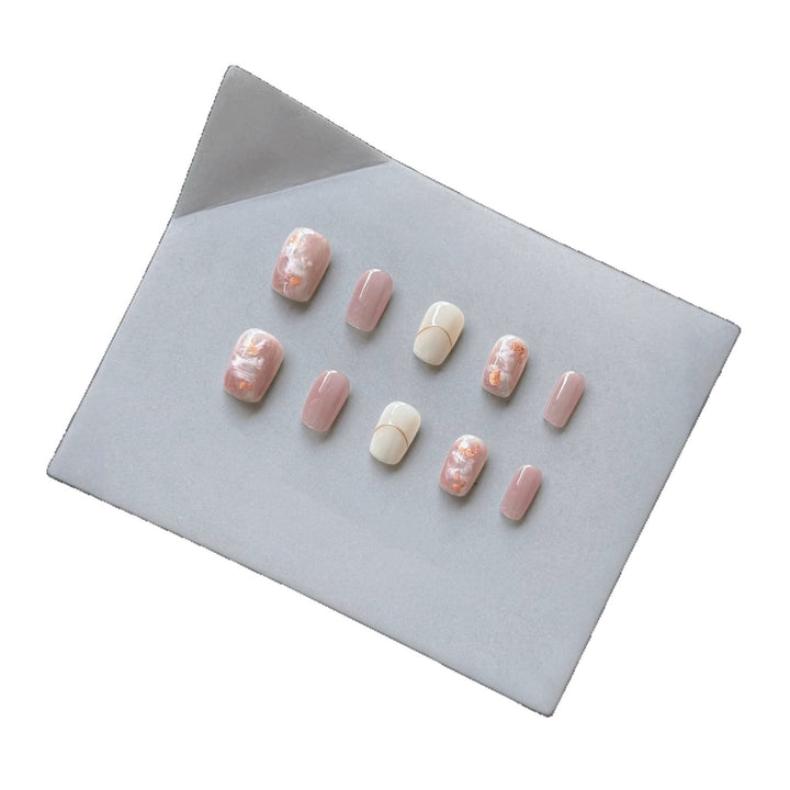 Artistic Marble Design Press-On Nails
