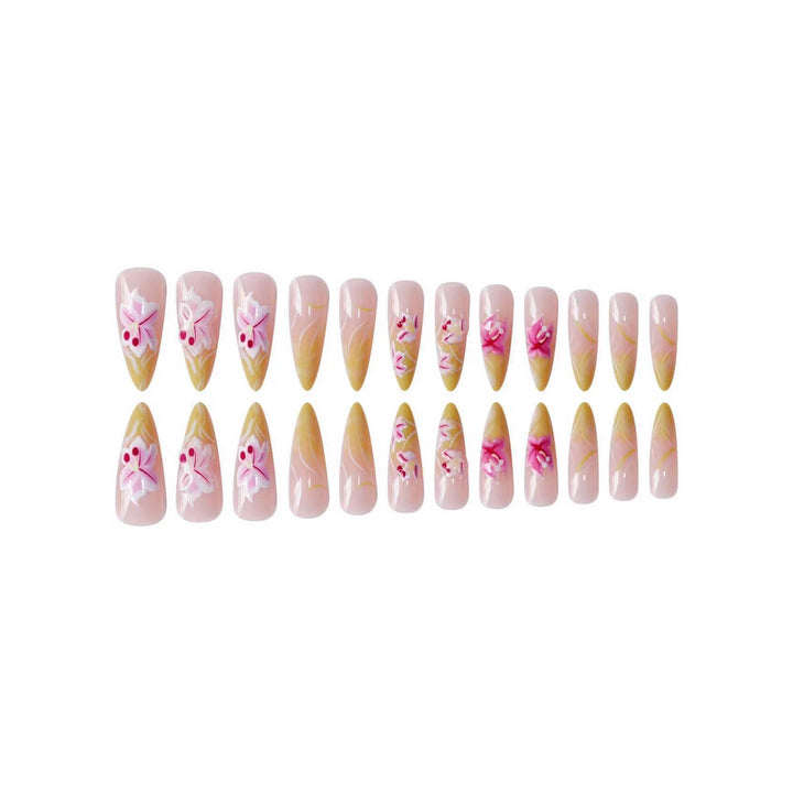 Luxurious 3D Floral Nail Enhancements Kalsten
