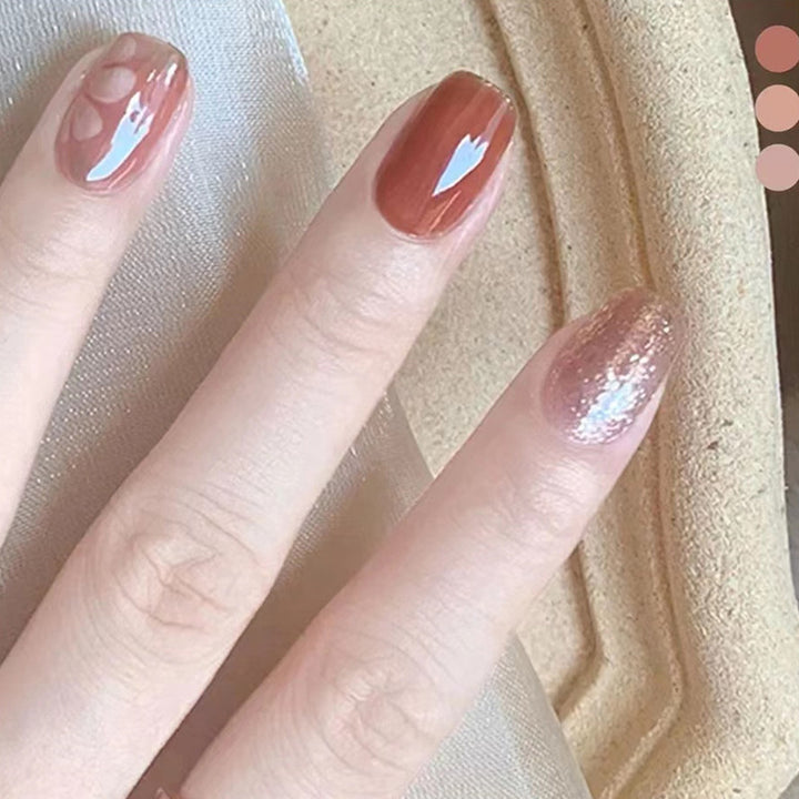 Artistic Floral Press-On Nail Design  1791804034