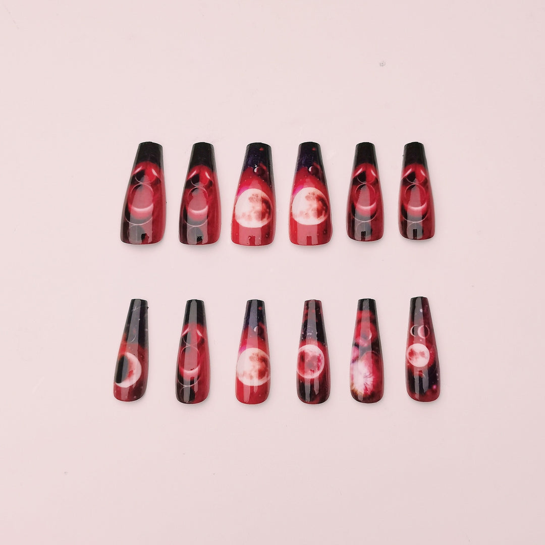 Celestial Themed Nail Art Design Kalsten