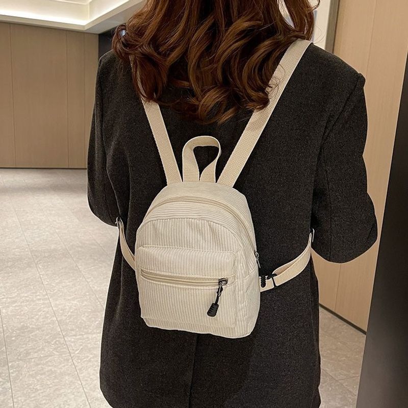 Compact Corduroy Mini Backpack Kalsten