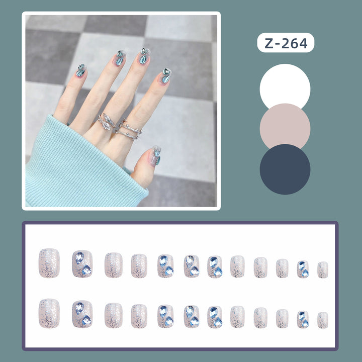 Elegant Metallic Press-On Nail Set