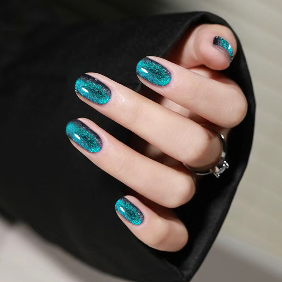 Glitter Gel Nail Art Extensions Kalsten