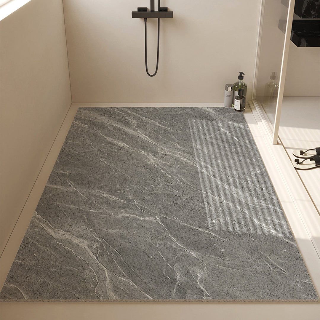 Luxurious Stone-Textured Bath Mat