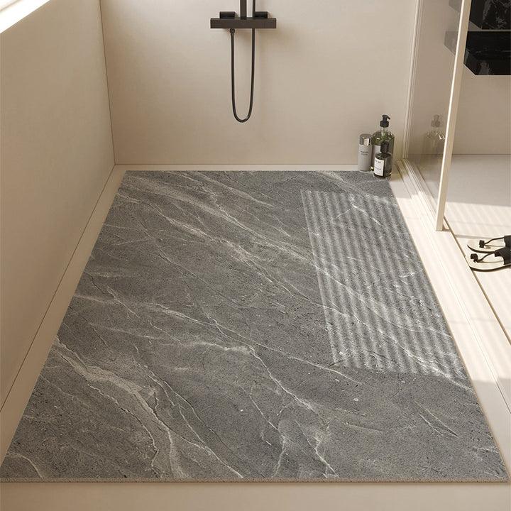 Luxurious Stone-Textured Bath Mat