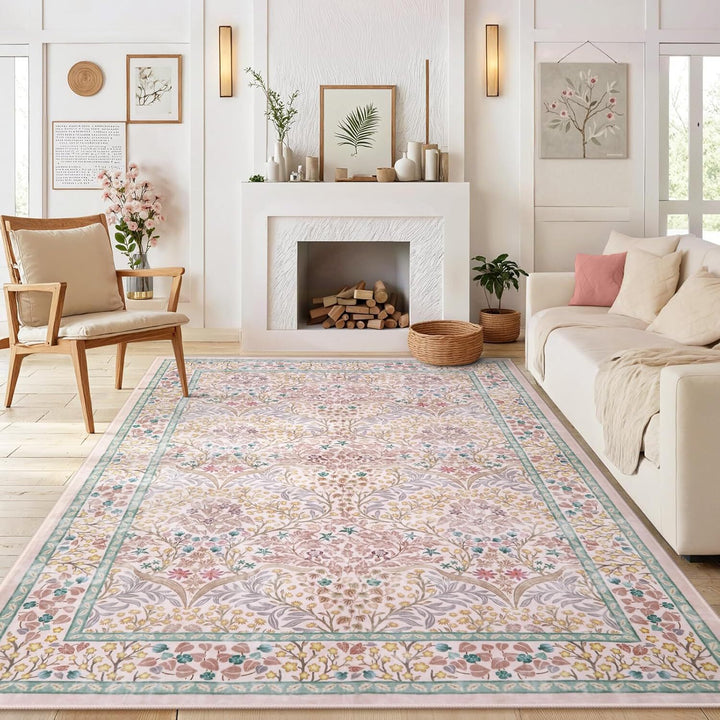 Floral Botanical Area Rug Kalsten