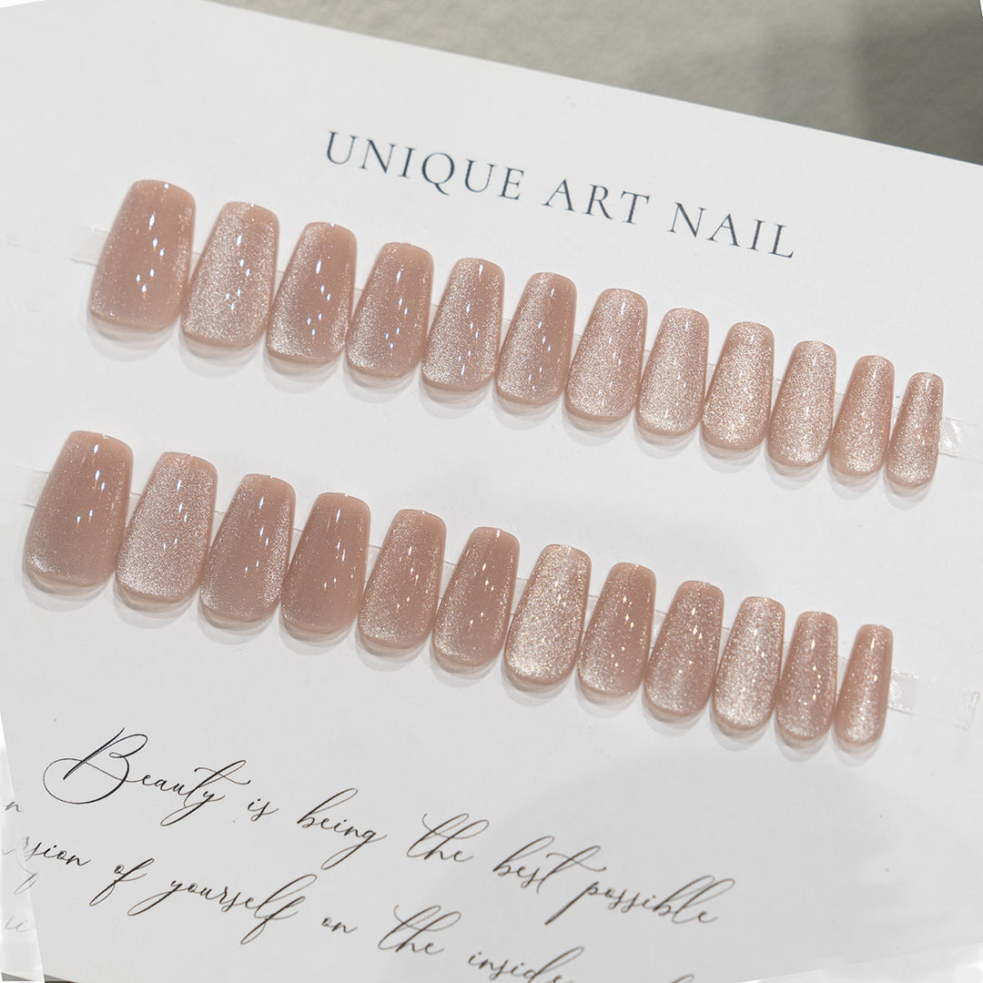 Elegant Glittery Press-On Nails