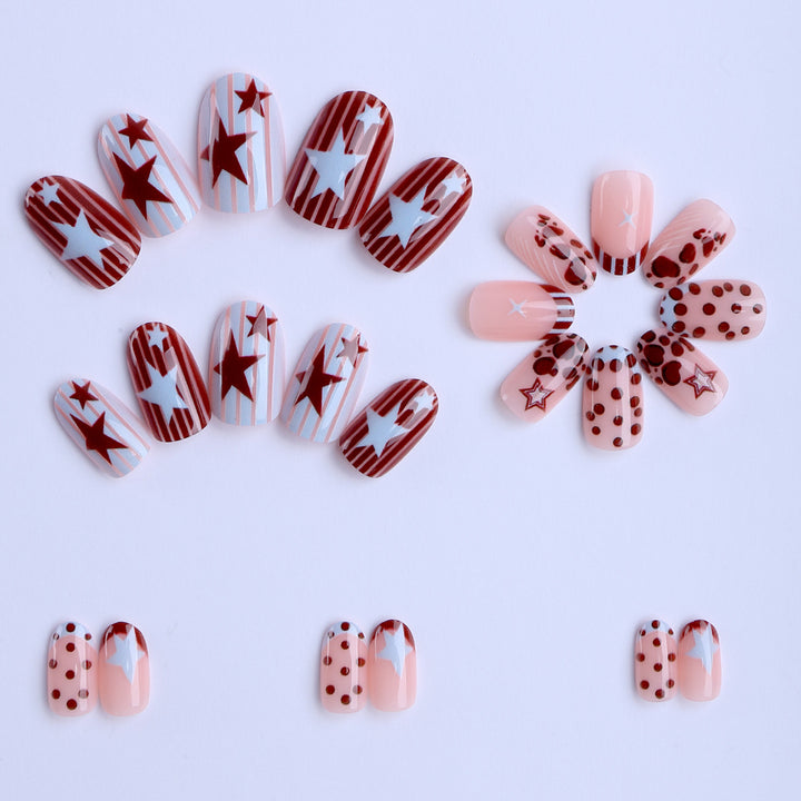 Creative Art Fingernails with Modern Star Design Kalsten