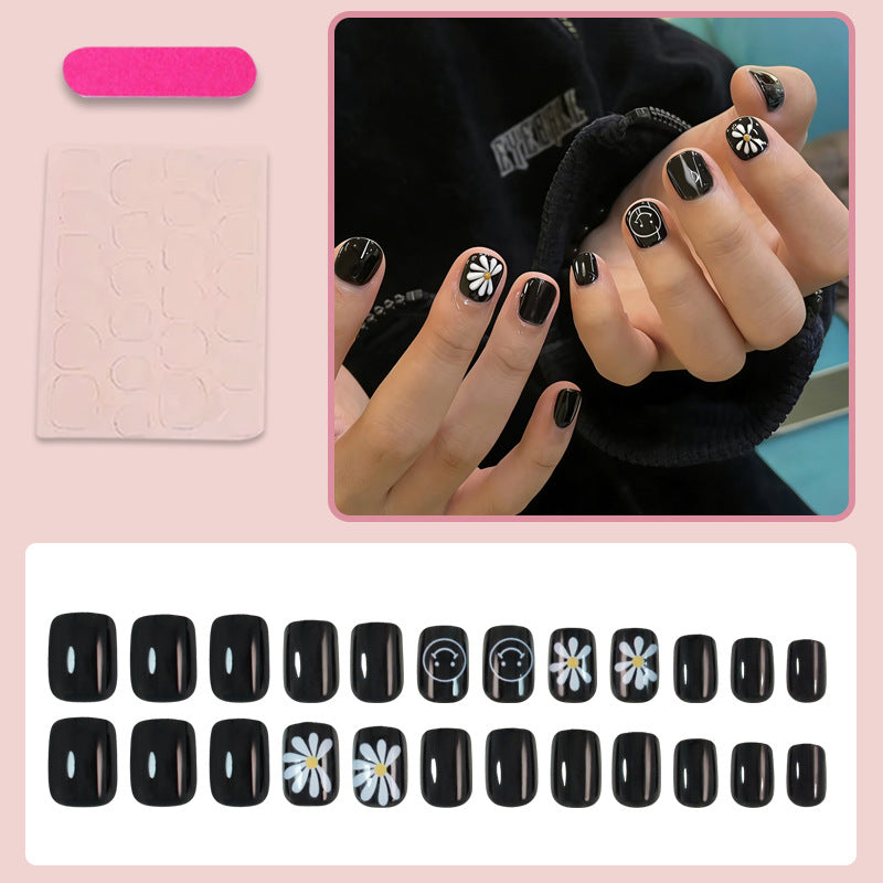 Nail art set with creative flower and clock designs Kalsten