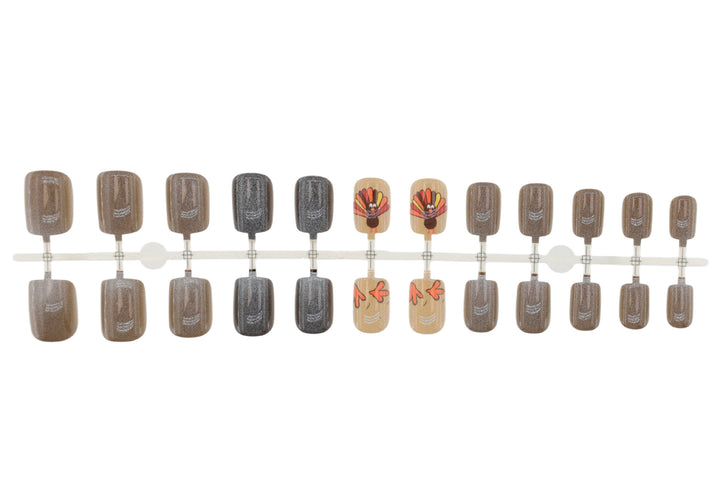 Artificial nail set with creative Oktoberfest designs Kalsten