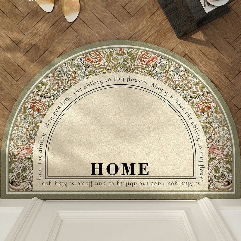 Floral Decorative Welcome Mat