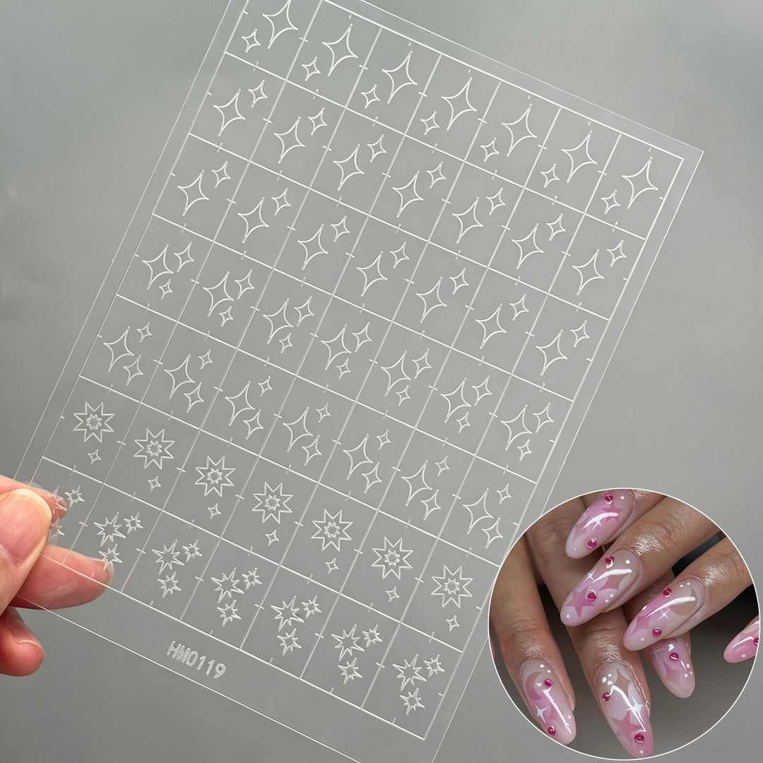Butterfly Nail Art Stencil Sheet
