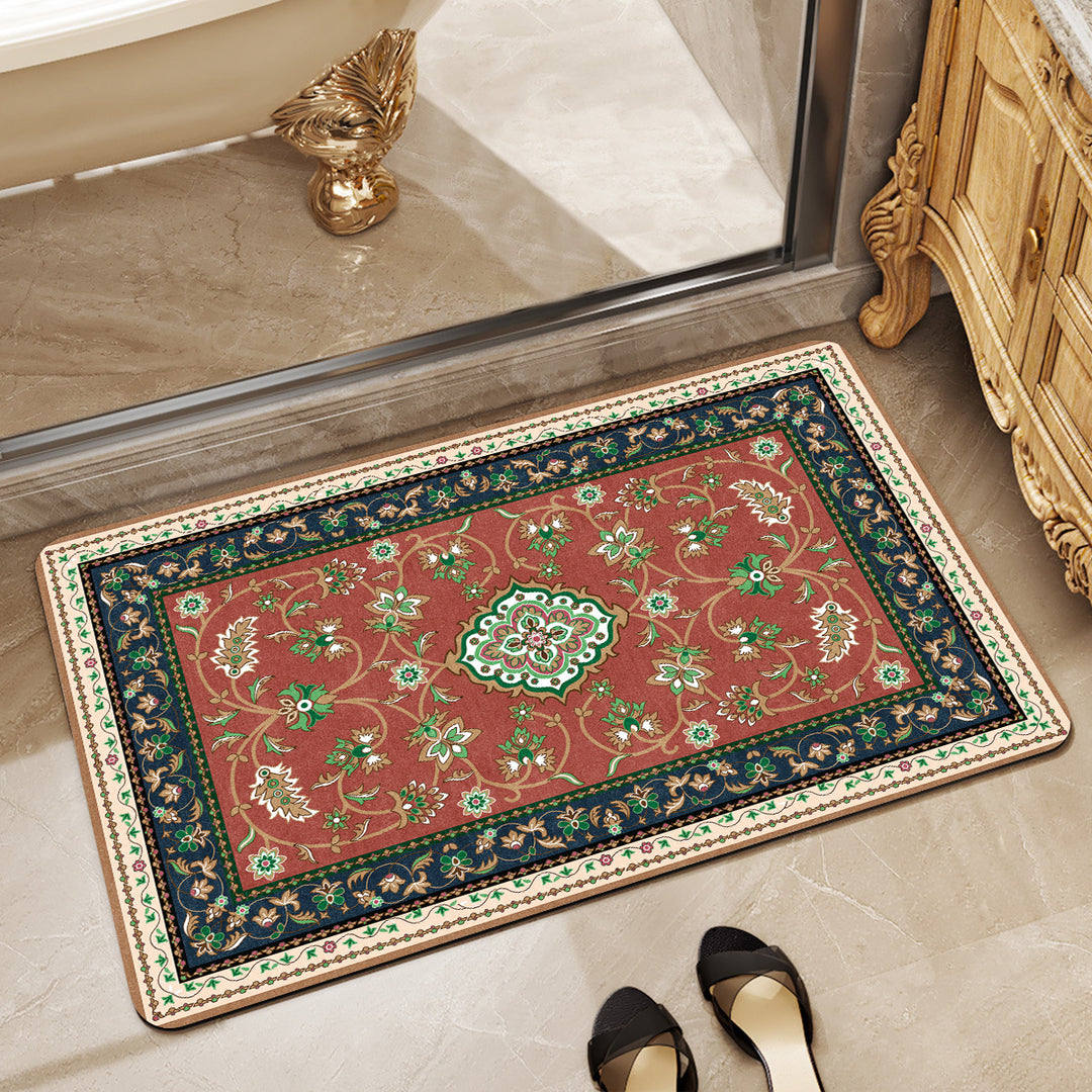 Elegant Vintage-Inspired Bath Mat Kalsten