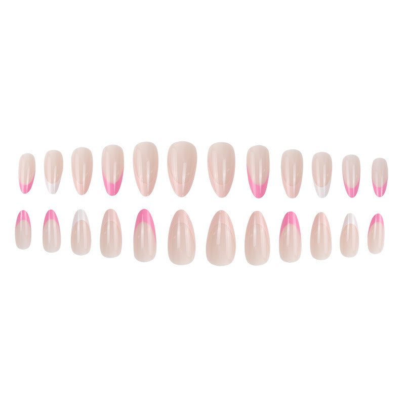 Elegant Stiletto Press-On Nails with Unique French Tips Kalsten