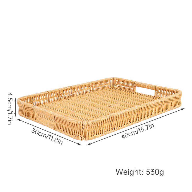 Rectangular Woven Serving Tray Kalsten