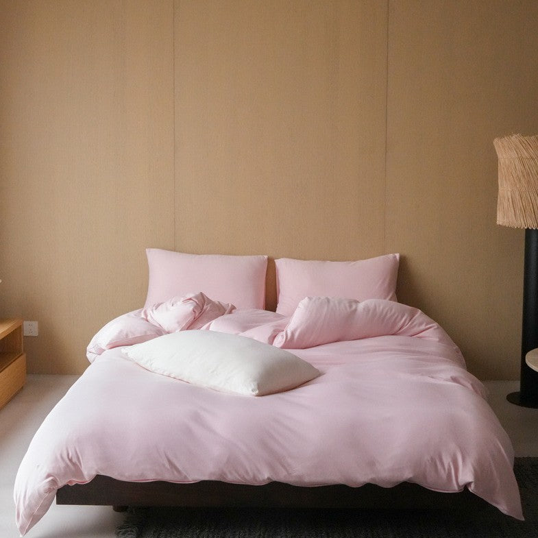 Extra-soft cotton satin duvet cover set with hotel finish and concealed zipper