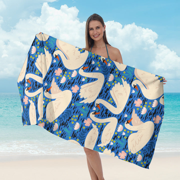Beach towel with striking surf design Kalsten