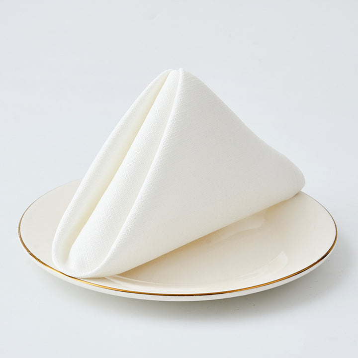 Premium Textured Linen-Blend Dinner Napkin With Hotel-Style Hem