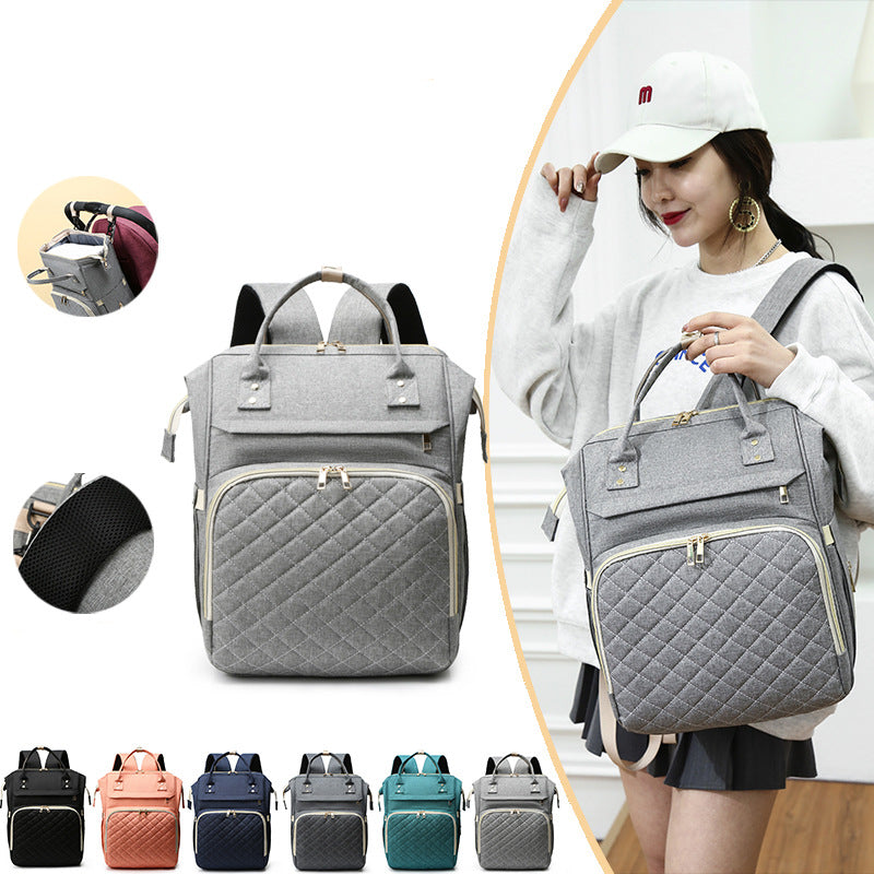 Quilted Multi-Functional Backpack Kalsten