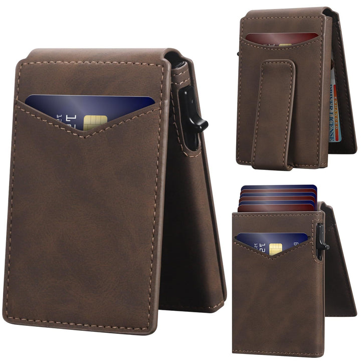 Minimalist RFID-Blocking Leather Card Wallet Kalsten