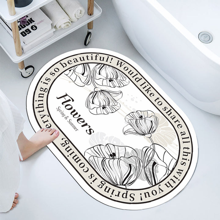 Elegant Decorative Bathroom Mat