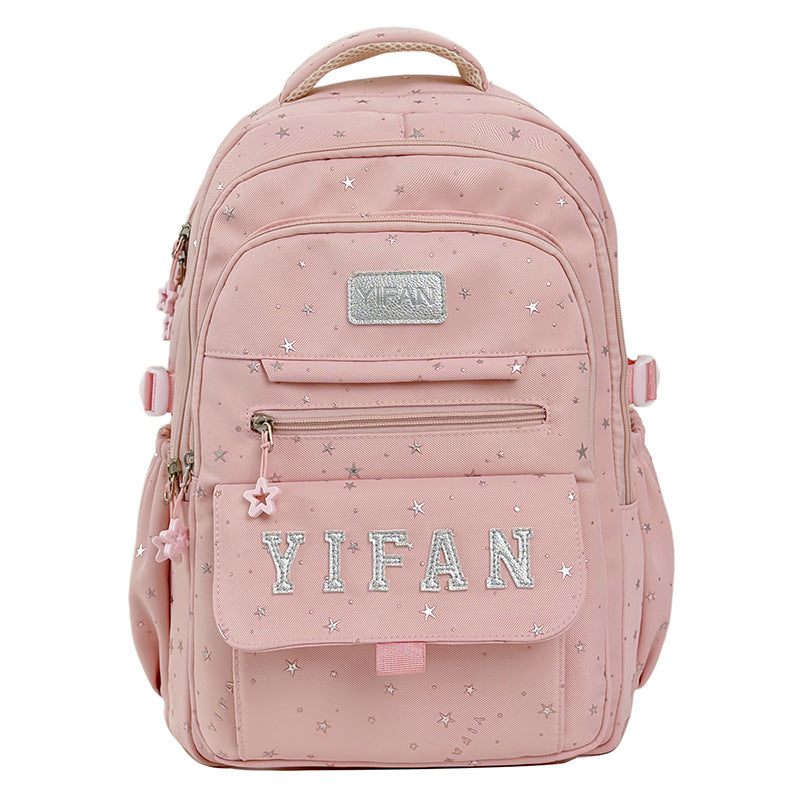 Fun Star-Embellished School Backpack Kalsten