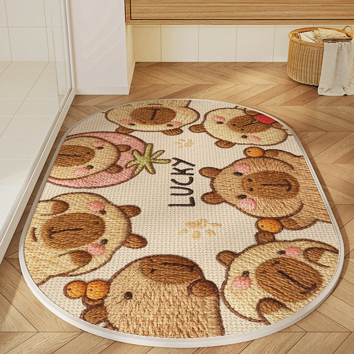 Cute Animal-Themed Bath Mat Kalsten